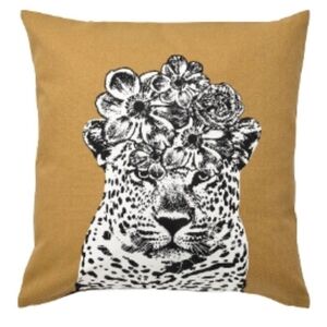 Ikea Leopard/Bug 20x20 Throw Pillow Cover